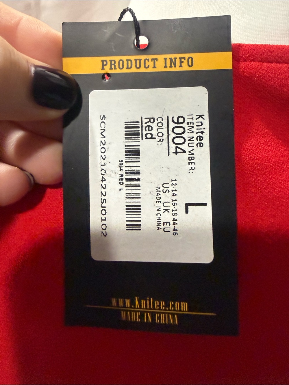 Red Wrap-Style Midi Dress with Flutter Sleeves - Picture 4 of 8